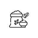 Legumbres, arroz, pasta corta y café en grano